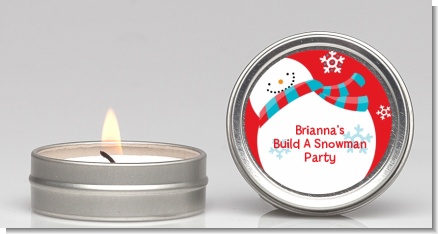 Snowman Fun - Christmas Candle Favors