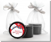 Snowman Fun - Christmas Black Candle Tin Favors