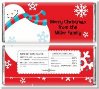 Snowman Fun - Personalized Christmas Candy Bar Wrappers