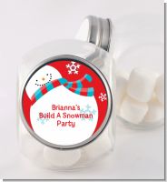 Snowman Fun - Personalized Christmas Candy Jar