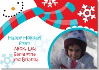 Snowman Fun - Personalized Photo Christmas Cards