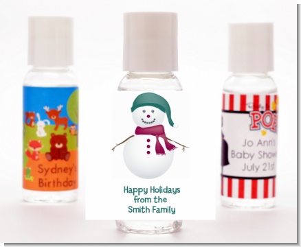 Snowman - Personalized Christmas Hand Sanitizers Favors