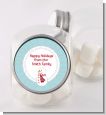 Snowman Snow Scene - Personalized Christmas Candy Jar thumbnail