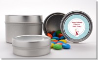 Snowman Snow Scene - Custom Christmas Favor Tins