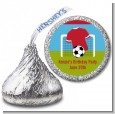Soccer - Hershey Kiss Birthday Party Sticker Labels thumbnail