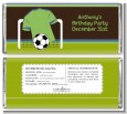 Soccer Jersey Green and Blue - Personalized Birthday Party Candy Bar Wrappers thumbnail