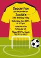 Soccer Jersey Yellow and Red - Birthday Party Invitations thumbnail