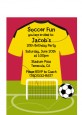 Soccer Jersey Yellow and Red - Birthday Party Petite Invitations thumbnail