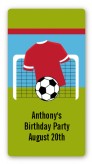 Soccer - Custom Rectangle Birthday Party Sticker/Labels