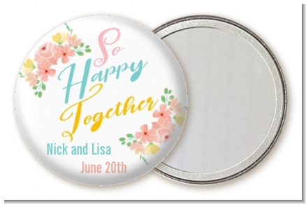 So Happy Together - Personalized Bridal Shower Pocket Mirror Favors