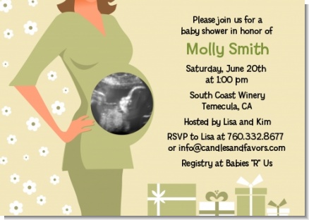 Sonogram It's A Baby - Baby Shower Invitations