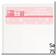 Sonogram It's A Girl - Baby Shower Return Address Labels thumbnail