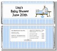 Spa Mom Blue African American - Personalized Baby Shower Candy Bar Wrappers thumbnail