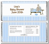 Spa Mom Blue - Personalized Baby Shower Candy Bar Wrappers Spa Mom Blue - Personalized Baby Shower Candy Bar Wrappers