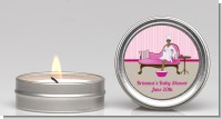 Spa Mom Pink African American - Baby Shower Candle Favors