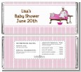 Spa Mom Pink African American - Personalized Baby Shower Candy Bar Wrappers thumbnail