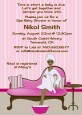 Spa Mom Pink African American - Baby Shower Invitations thumbnail