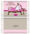 Spa Mom Pink African American - Personalized Popcorn Wrapper Baby Shower Favors thumbnail