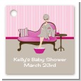 Spa Mom Pink - Personalized Baby Shower Card Stock Favor Tags thumbnail