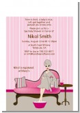 Spa Mom Pink - Baby Shower Petite Invitations