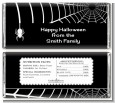 Spider - Personalized Halloween Candy Bar Wrappers thumbnail