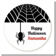 Spider - Round Personalized Halloween Sticker Labels thumbnail