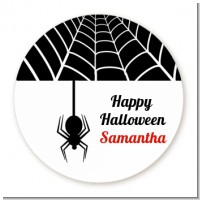 Spider - Round Personalized Halloween Sticker Labels