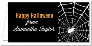 Spider - Personalized Halloween Place Cards
