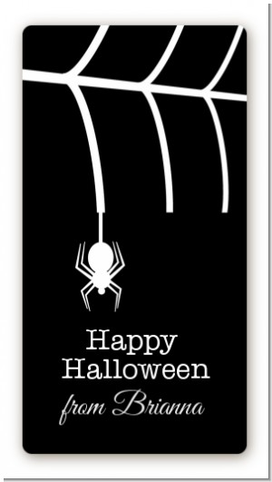 Spider - Custom Rectangle Halloween Sticker/Labels