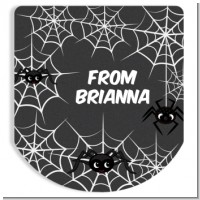 Spider Webs - Personalized Hand Sanitizer Sticker Labels