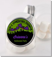 Spooky Bats - Personalized Halloween Candy Jar
