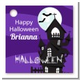 Spooky Haunted House - Personalized Halloween Card Stock Favor Tags thumbnail