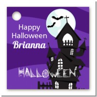 Spooky Haunted House - Personalized Halloween Card Stock Favor Tags