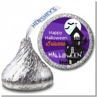 Spooky Haunted House - Hershey Kiss Halloween Sticker Labels