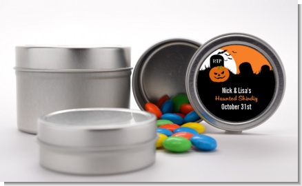 Spooky Pumpkin - Custom Halloween Favor Tins