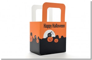 Spooky Pumpkin - Personalized Halloween Favor Boxes