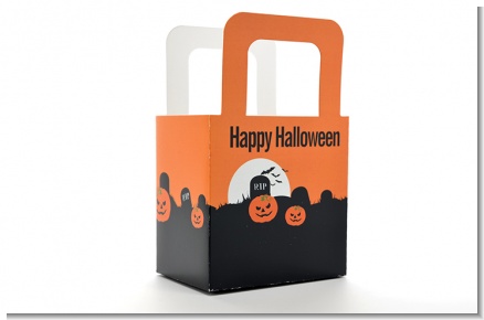 Spooky Pumpkin - Personalized Halloween Favor Boxes