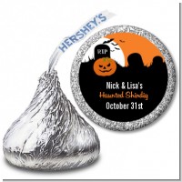 Spooky Pumpkin - Hershey Kiss Halloween Sticker Labels