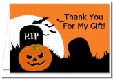 Spooky Pumpkin - Halloween Thank You Cards