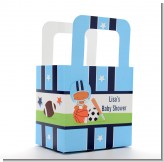 Sports Baby African American - Personalized Baby Shower Favor Boxes