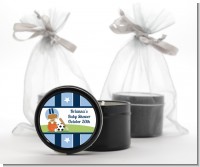 Sports Baby African American - Baby Shower Black Candle Tin Favors