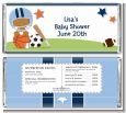 Sports Baby African American - Personalized Baby Shower Candy Bar Wrappers thumbnail