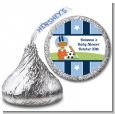 Sports Baby African American - Hershey Kiss Baby Shower Sticker Labels thumbnail