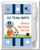 Sports Baby African American - Baby Shower Personalized Notebook Favor