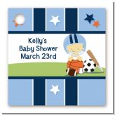 Sports Baby Asian - Personalized Baby Shower Card Stock Favor Tags