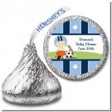 Sports Baby Asian - Hershey Kiss Baby Shower Sticker Labels