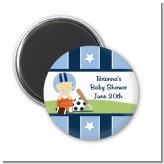 Sports Baby Asian - Personalized Baby Shower Magnet Favors