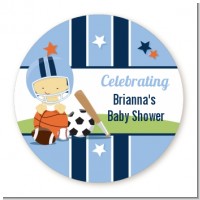 Sports Baby Asian - Personalized Baby Shower Table Confetti