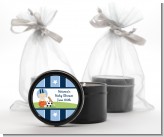 Sports Baby Caucasian - Baby Shower Black Candle Tin Favors