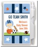 Sports Baby Caucasian - Baby Shower Personalized Notebook Favor